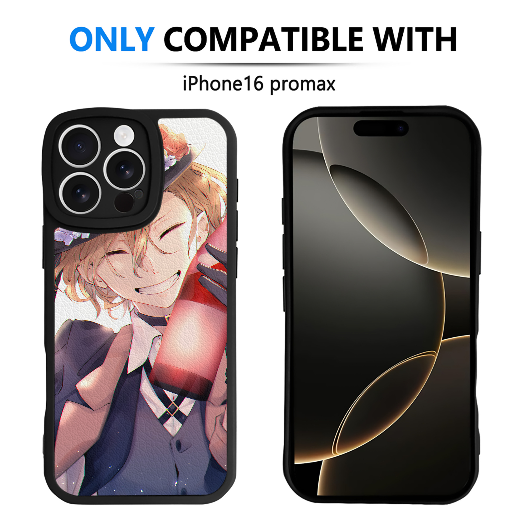 （画像用） 文豪ストレイドッグス Bungo Stray Dogs 【iPhone 16シリーズ対応】シリコンスマホケース（レザー調） 材質：シリコン